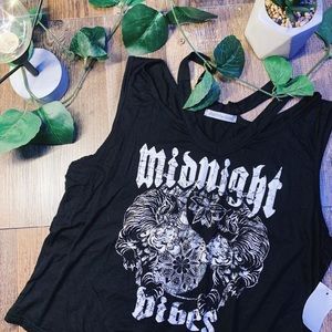 4 FOR $25⭐️ 
Midnight Vibes Charlotte Russe tank